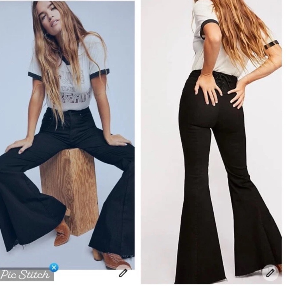 Black Flared Women's Jeans